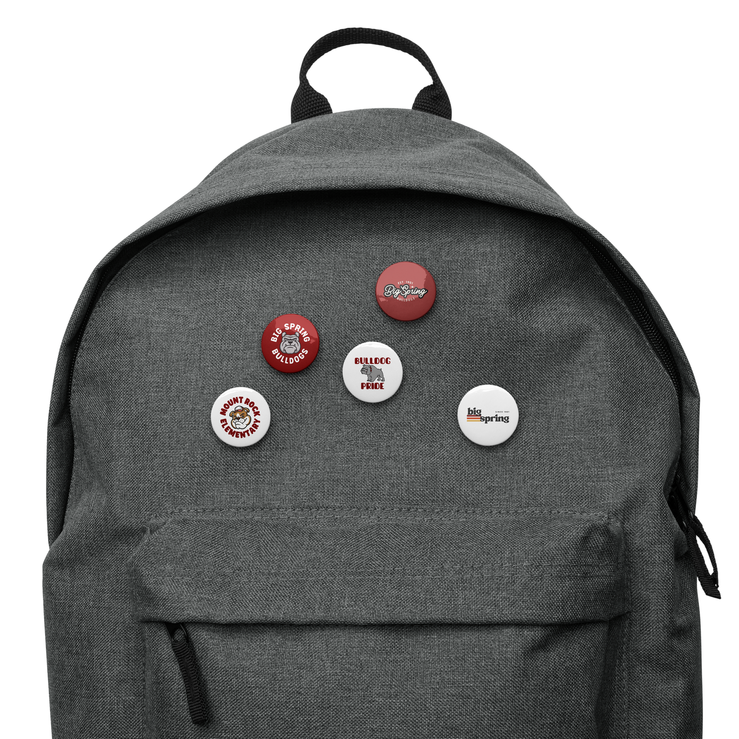 Set of pin buttons