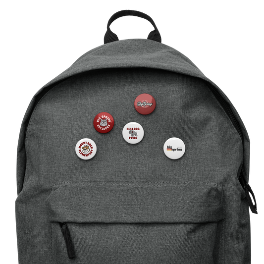 Set of pin buttons