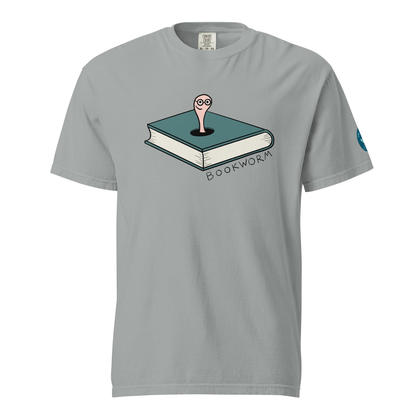 Bookworm T-Shirt – Cute Hand Drawn Book and Worm Graphic Tee for Readers and Book Lovers