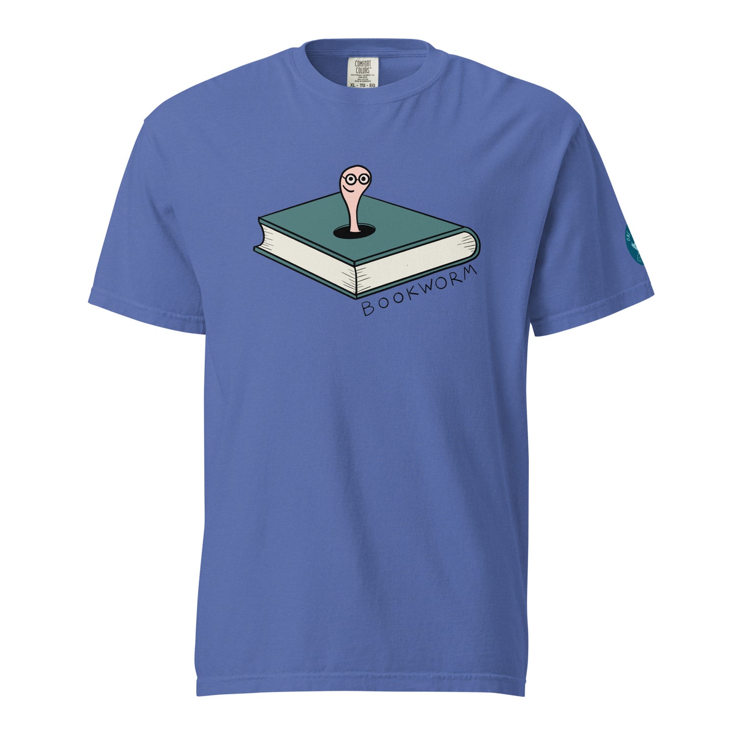 Bookworm T-Shirt – Cute Hand Drawn Book and Worm Graphic Tee for Readers and Book Lovers