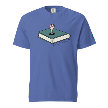Bookworm T-Shirt – Cute Hand Drawn Book and Worm Graphic Tee for Readers and Book Lovers