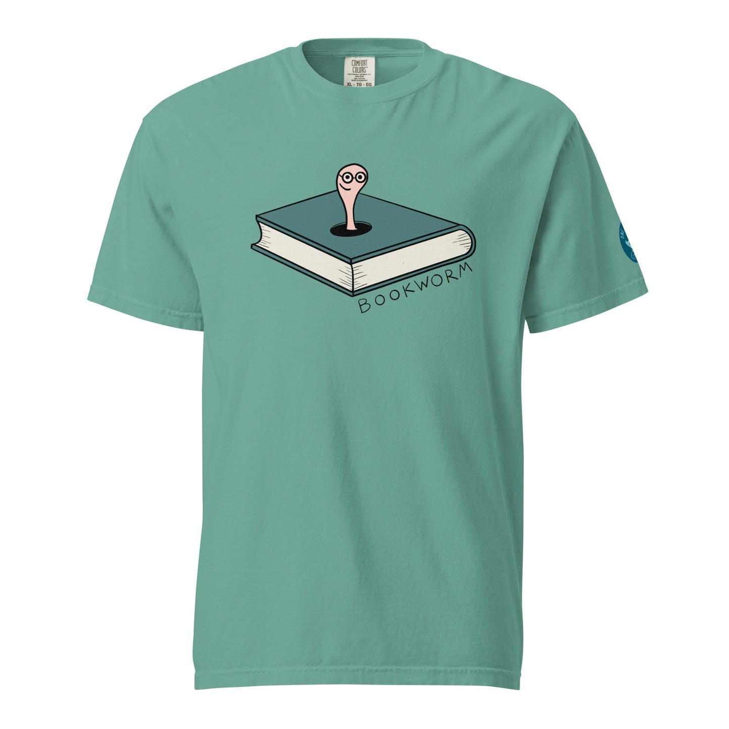 Bookworm T-Shirt – Cute Hand Drawn Book and Worm Graphic Tee for Readers and Book Lovers
