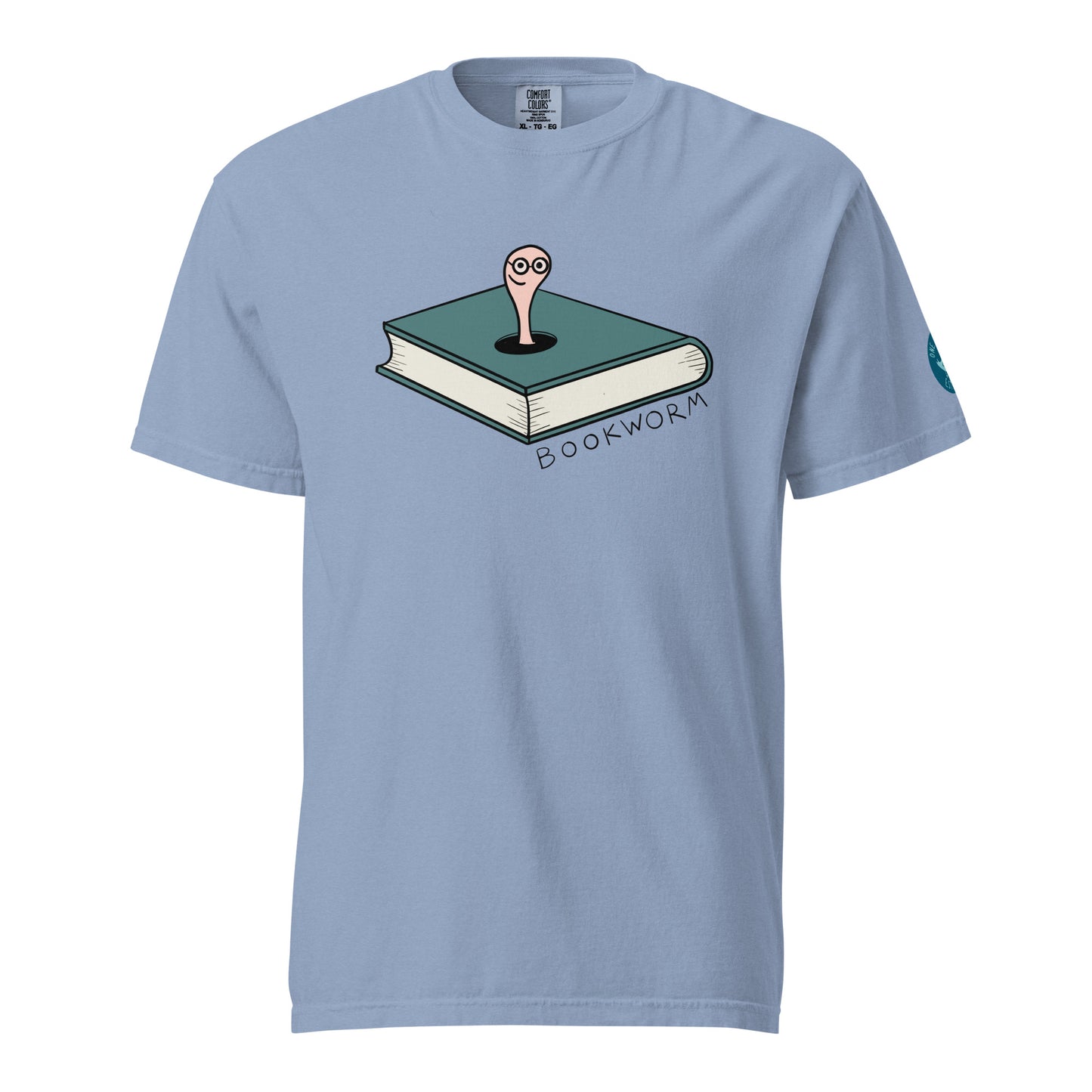Bookworm T-Shirt – Cute Hand Drawn Book and Worm Graphic Tee for Readers and Book Lovers